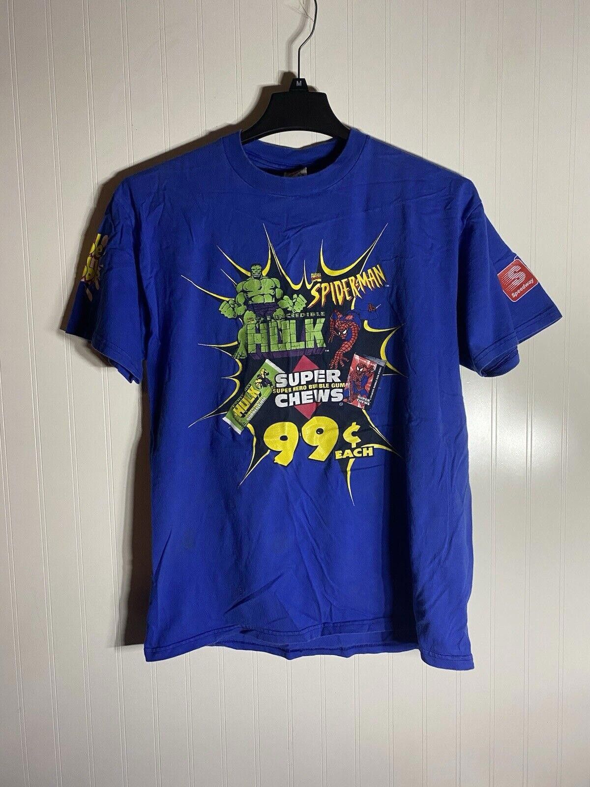 Jerzees Vintage Vintage 90s Marvel Super Chews Hulk Spiderman super Size US L / EU 52-54 / 3 - 1 Thumbnail