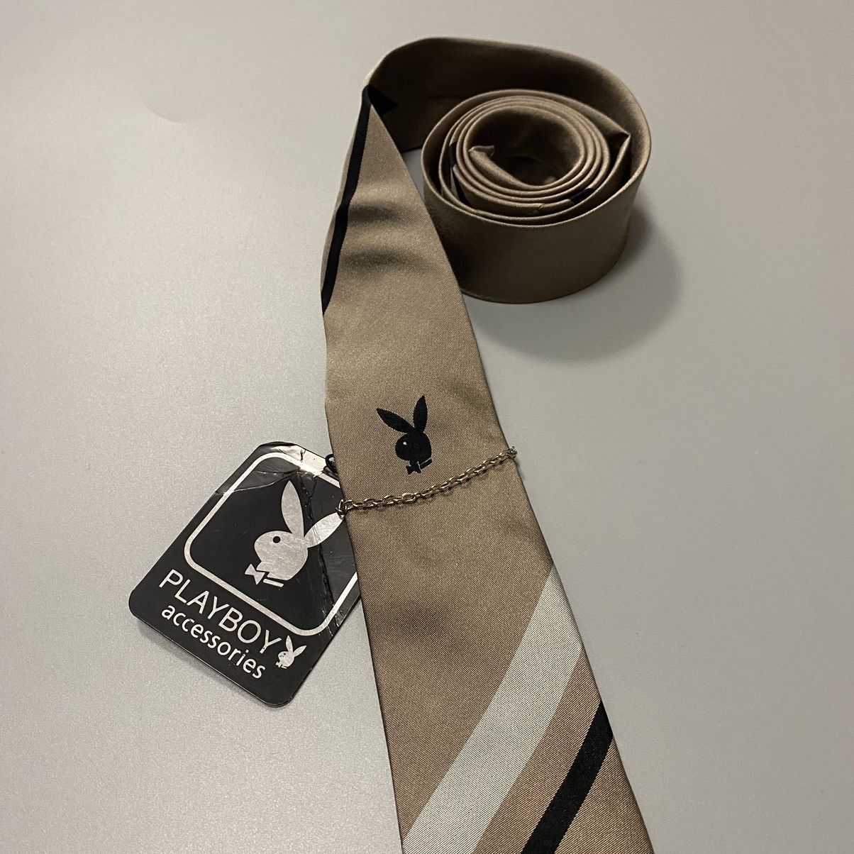 Playboy Playboy New Tie Rabbit 100% Silk Edition Size ONE SIZE - 2 Thumbnail