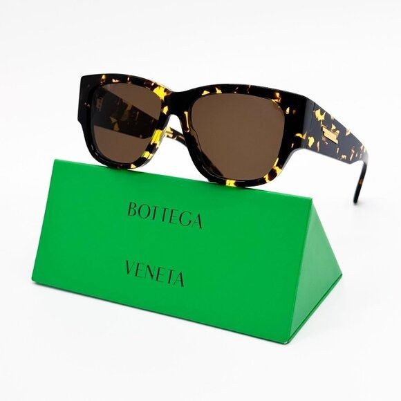 Bottega Veneta NEW BOTTEGA VENETA SUNGLASSES BV1026S 002 HAVANA WOMEN EYEWE Size ONE SIZE - 1 Thumbnail