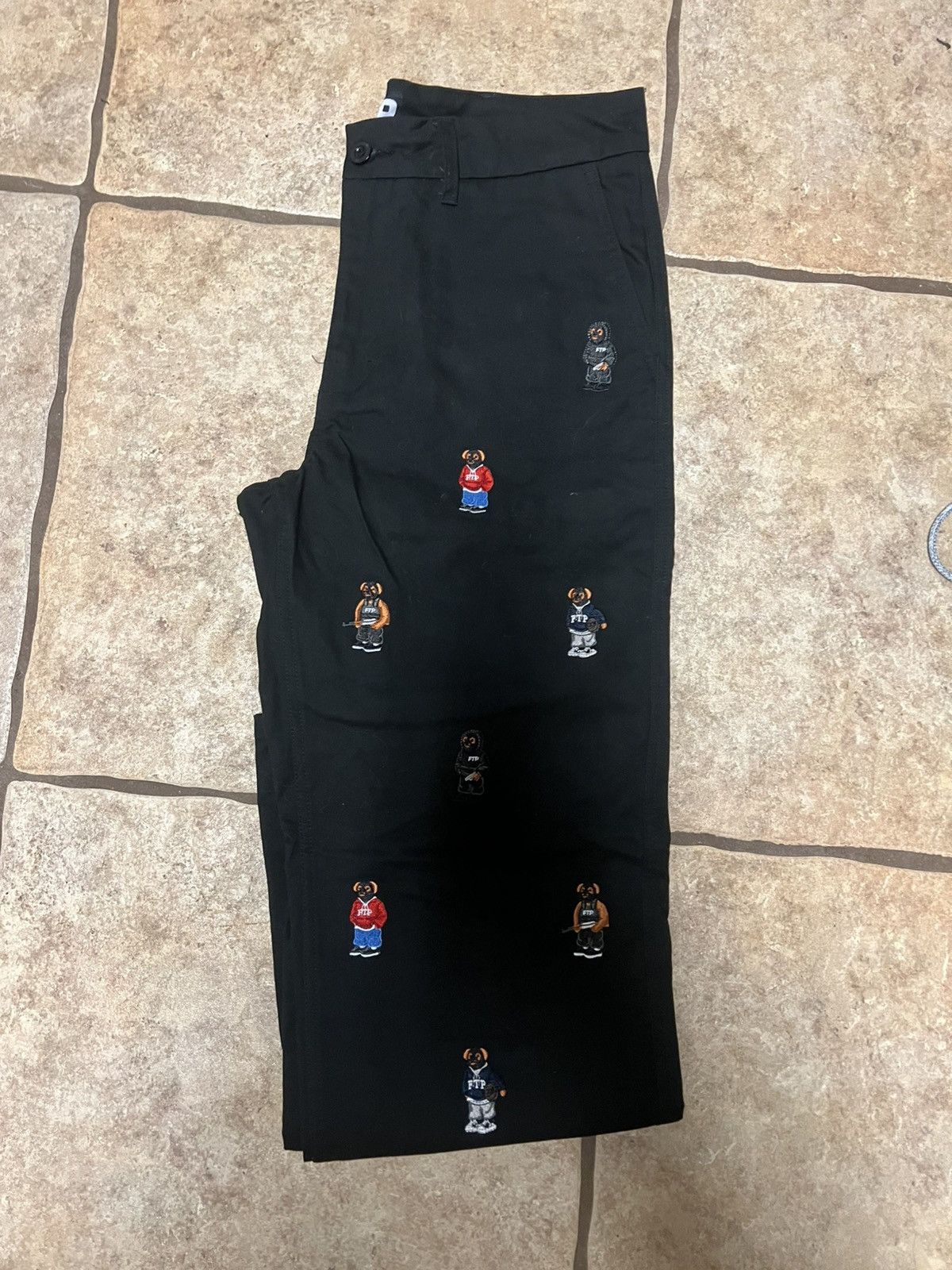 Fuck The Population FTP bear black chinos Size US 32 / EU 48 - 1 Thumbnail