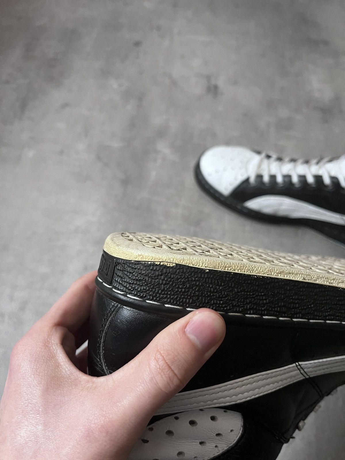 Jil Sander × Puma Jil Sander x Puma leather high boots black white Size US 12 / EU 45 - 12 Thumbnail