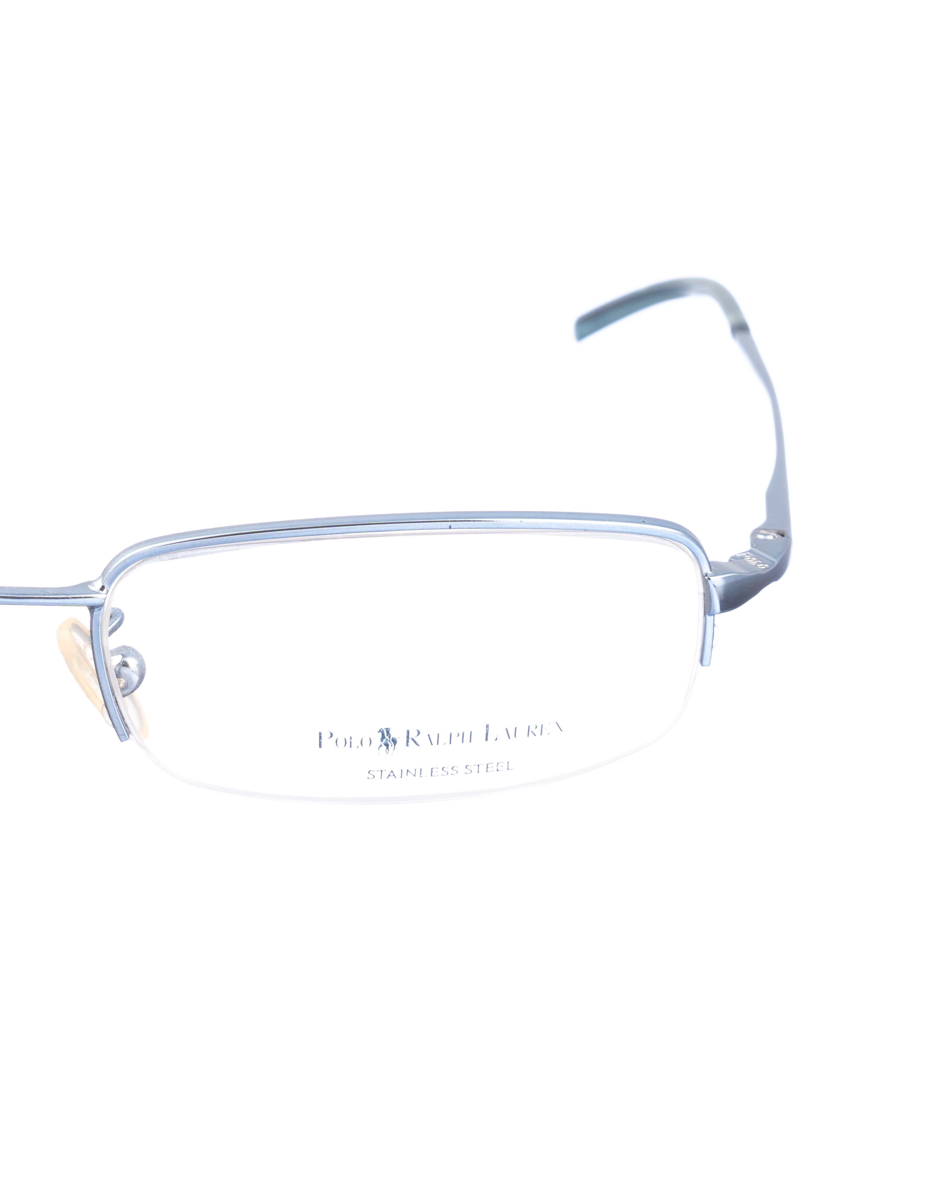 Polo Ralph Lauren Polo Ralph Lauren 00s Light Blue Half-Rim Glasses Size ONE SIZE - 3 Thumbnail