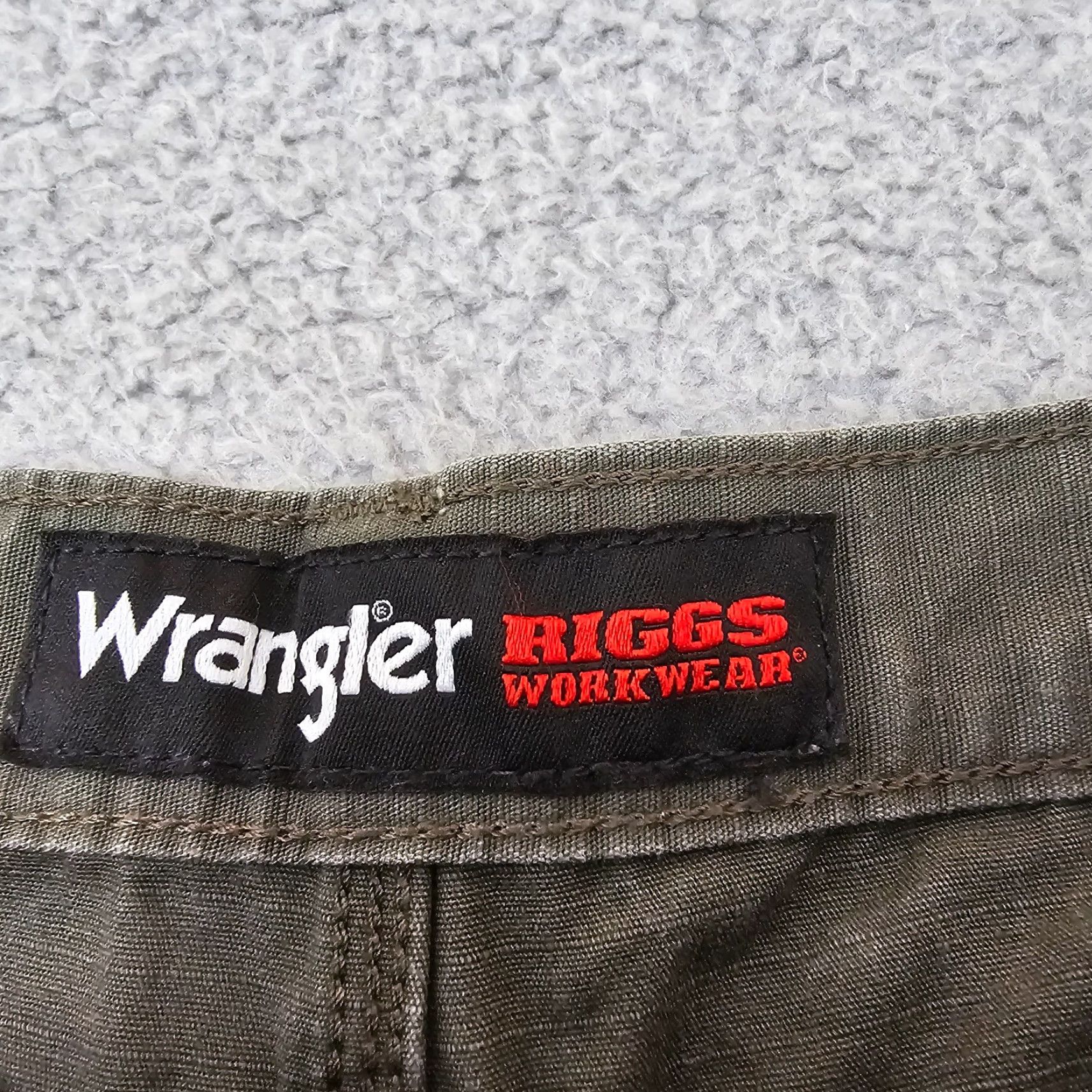 Wrangler Wrangler Riggs Pants Mens 41x28 Canvas Cargo Ripstop Utility Workwear Size US 41 - 3 Thumbnail