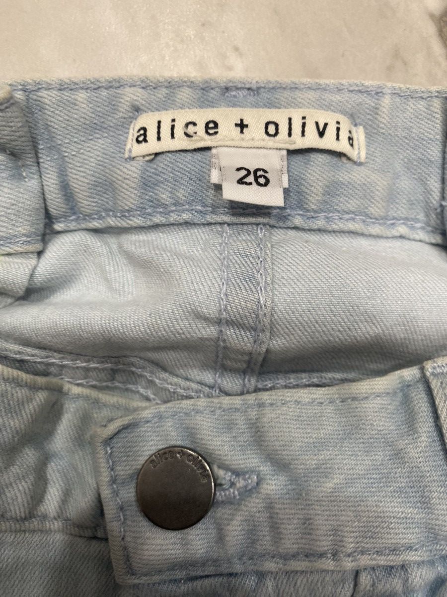 Alice + Olivia × Vintage Alice + Olivia Braided WaistBand Jeans Size 26" / US 2 / IT 38 - 3 Thumbnail