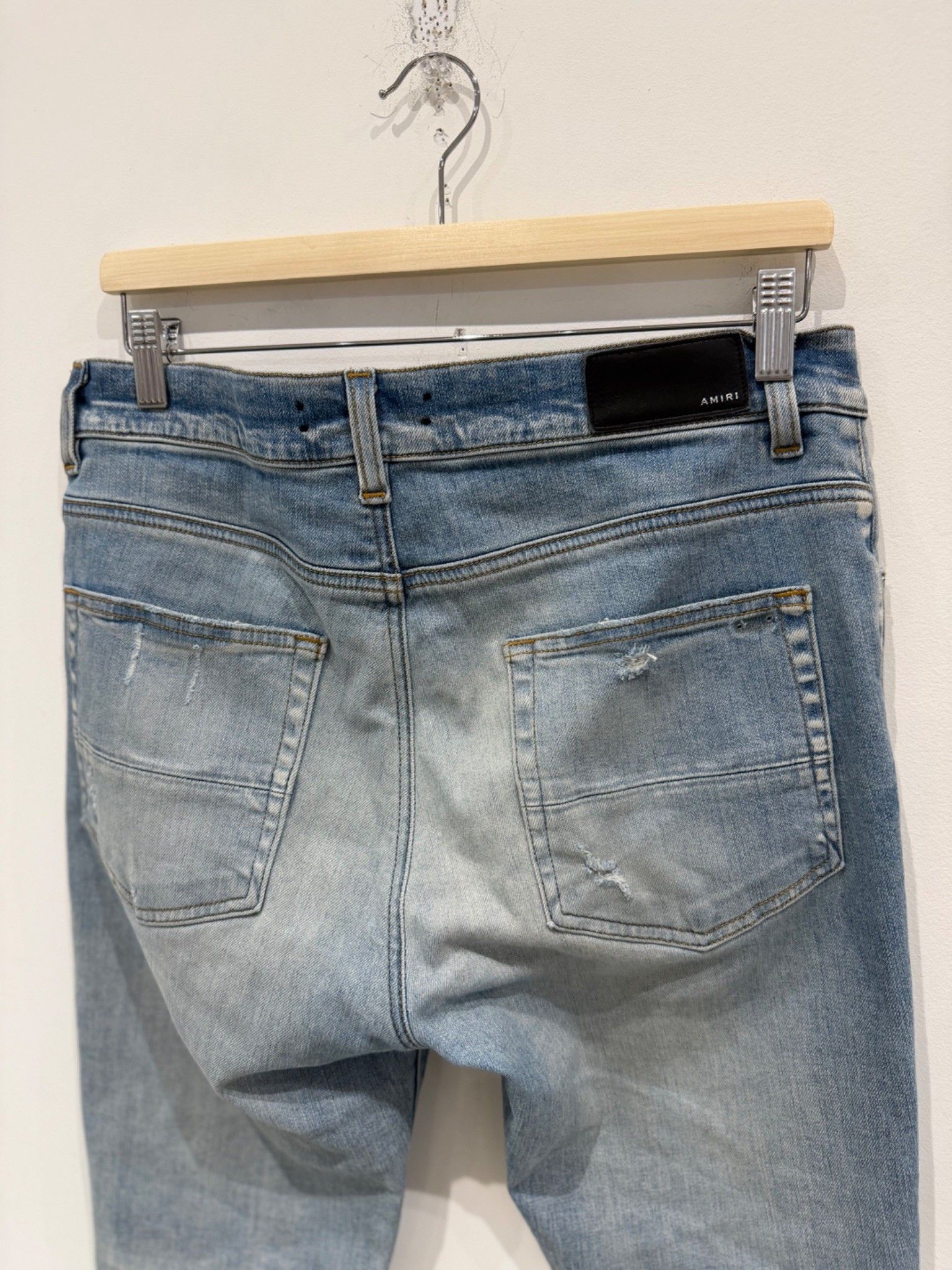 Amiri Amiri MX1 Black Bandana Patch Jeans Blue Size US 32 / EU 48 - 5 Thumbnail