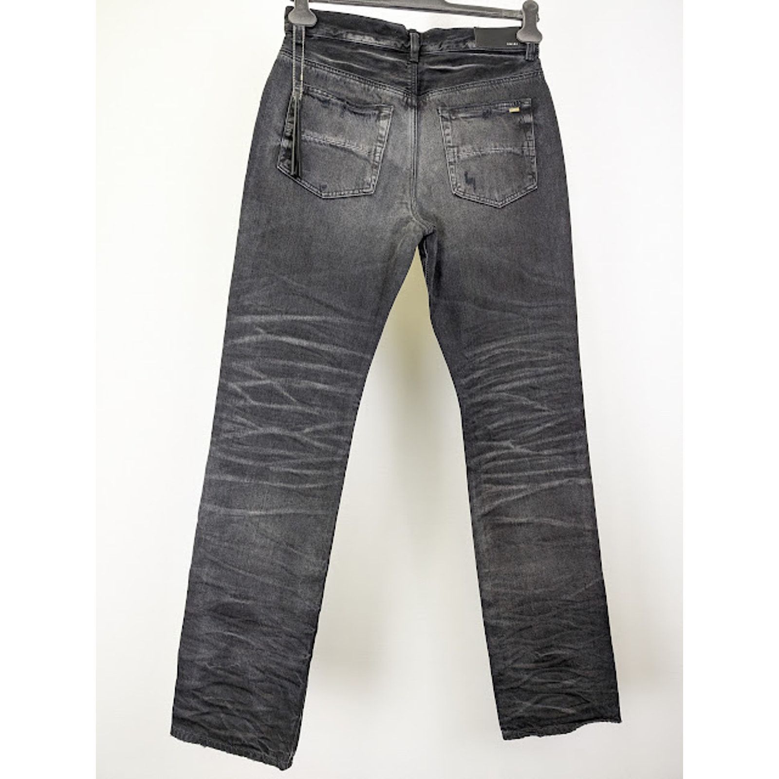 Amiri o1rshd1 Stack Straight Jeans in Faded Black Size US 34 / EU 50 - 10 Thumbnail