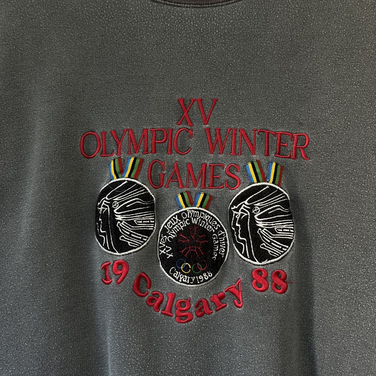Adidas Adidas 1988 Calgary XV Olympic Winter Games Sweatshirt Rare Size US L / EU 52-54 / 3 - 3 Thumbnail