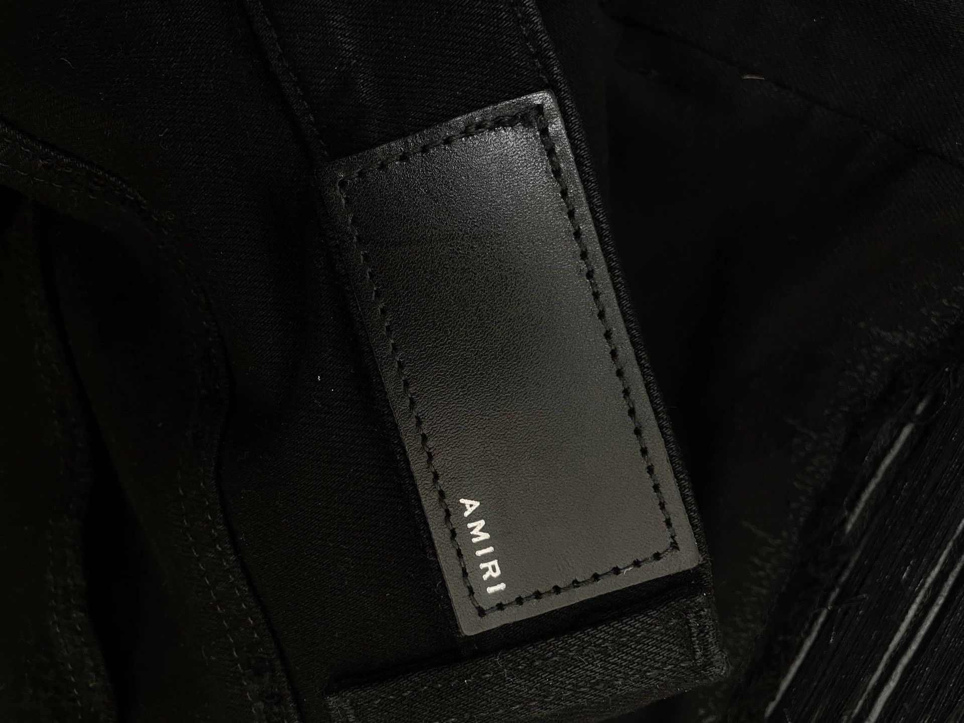 Amiri Amiri Black Leather-Paneled Jeans 30 Size US 30 / EU 46 - 6 Thumbnail
