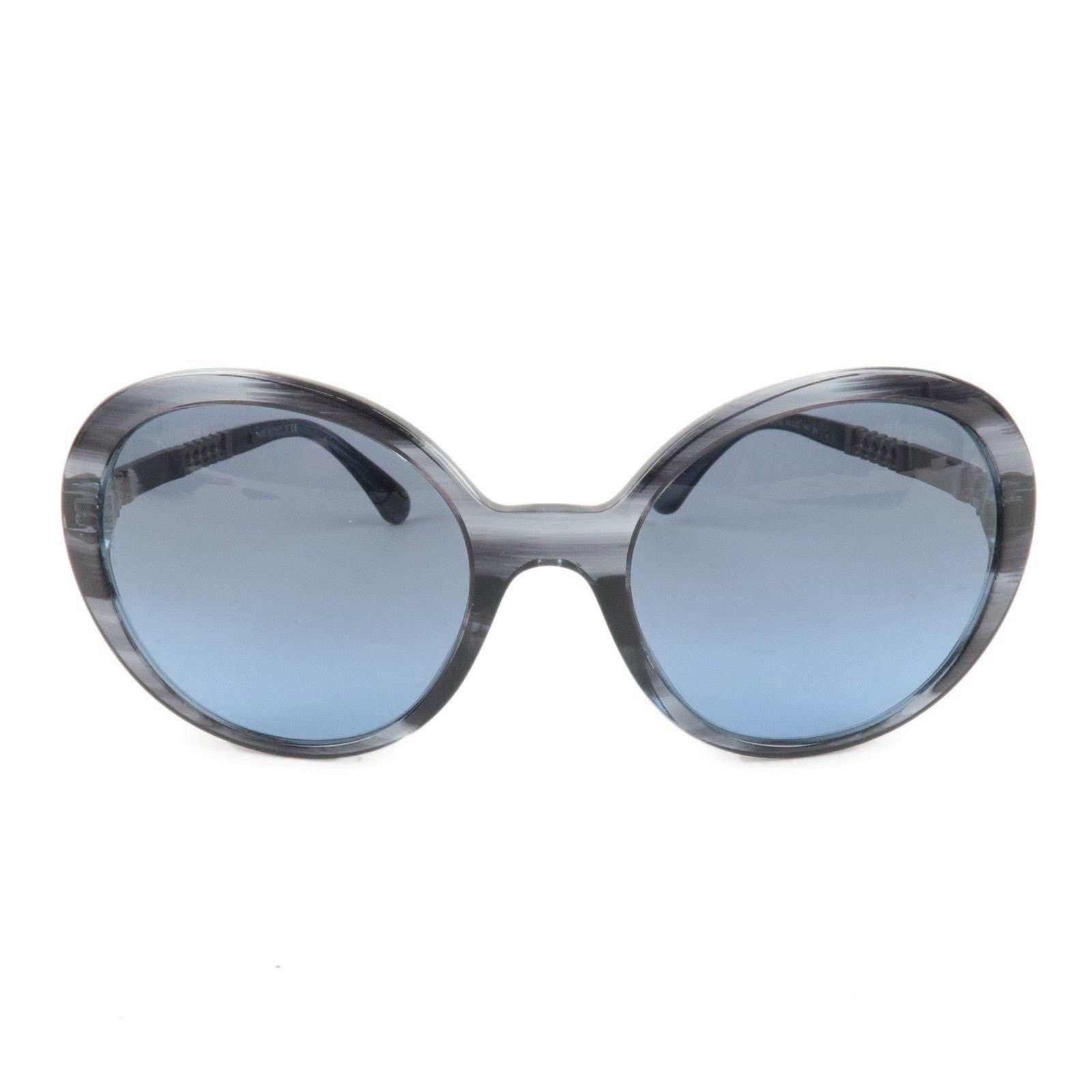Chanel Chanel Chain Motif Plastic Sunglasses Gray Size ONE SIZE - 2 Thumbnail