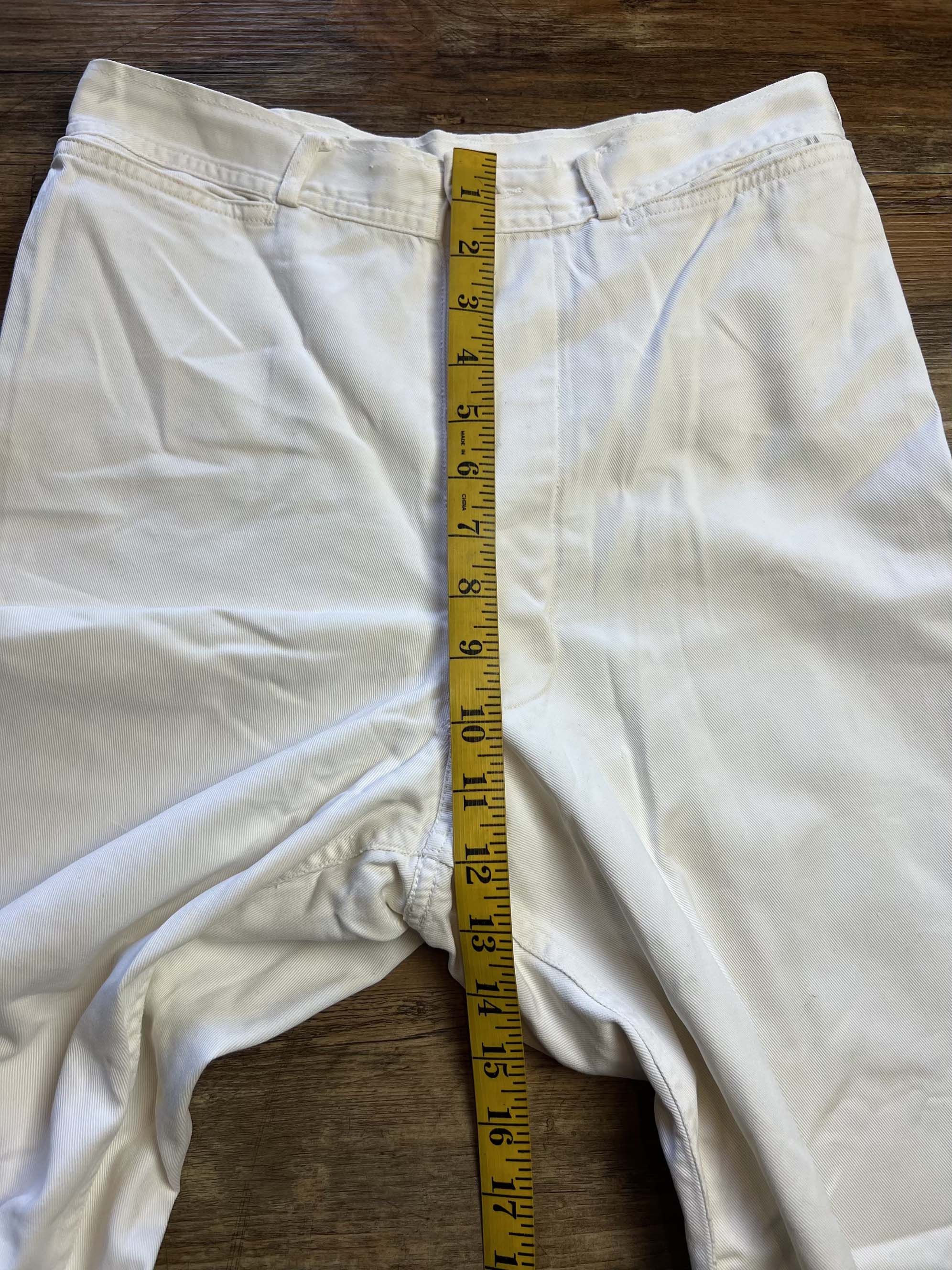 Vintage Vintage 1940's US Navy WWII Era White Cotton Sailor Pants Size US 28 / EU 44 - 5 Thumbnail