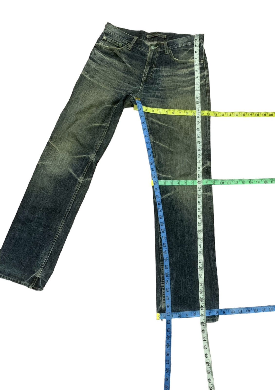 Japanese Brand × PPFM PPFM Distressed Denim Jeans Size US 31 - 18 Thumbnail