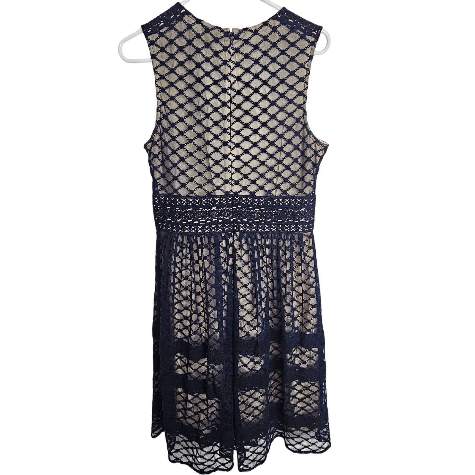 Sundry Sundance Womens Avery A-Line Dress 8 Lattice Wedding Guest Size M / US 6-8 / IT 42-44 - 8 Thumbnail