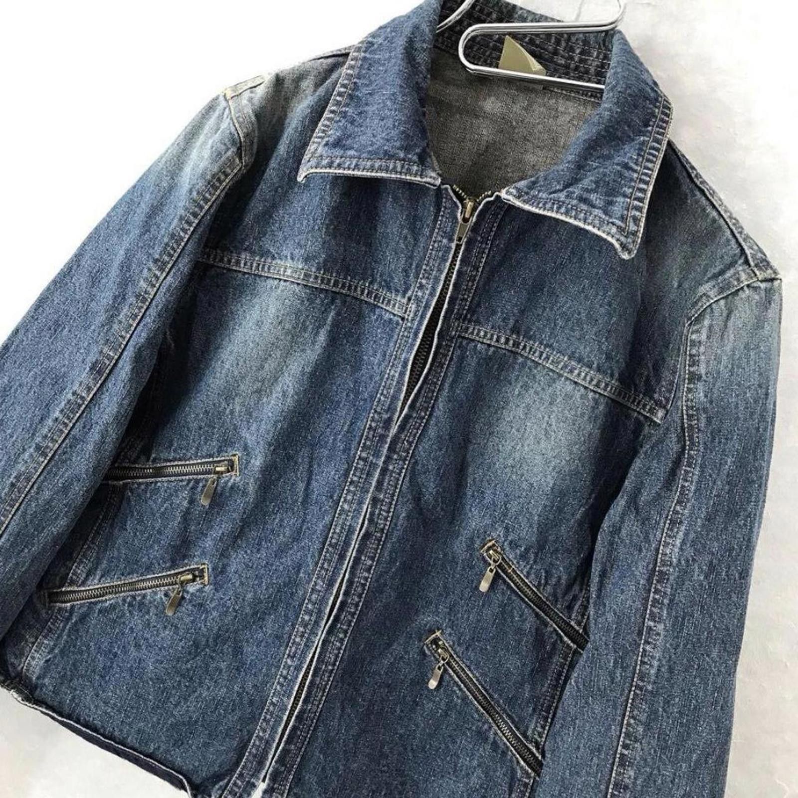 Other Y2K 2000s style 4 pockets unique denim jacket Size XS / US 0-2 / IT 36-38 - 3 Thumbnail