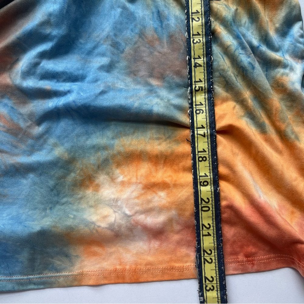 The Unbranded Brand Celeste v-neck short sleeve Tie Dye Shirt Orange Blue Large Size L / US 10 / IT 46 - 8 Thumbnail