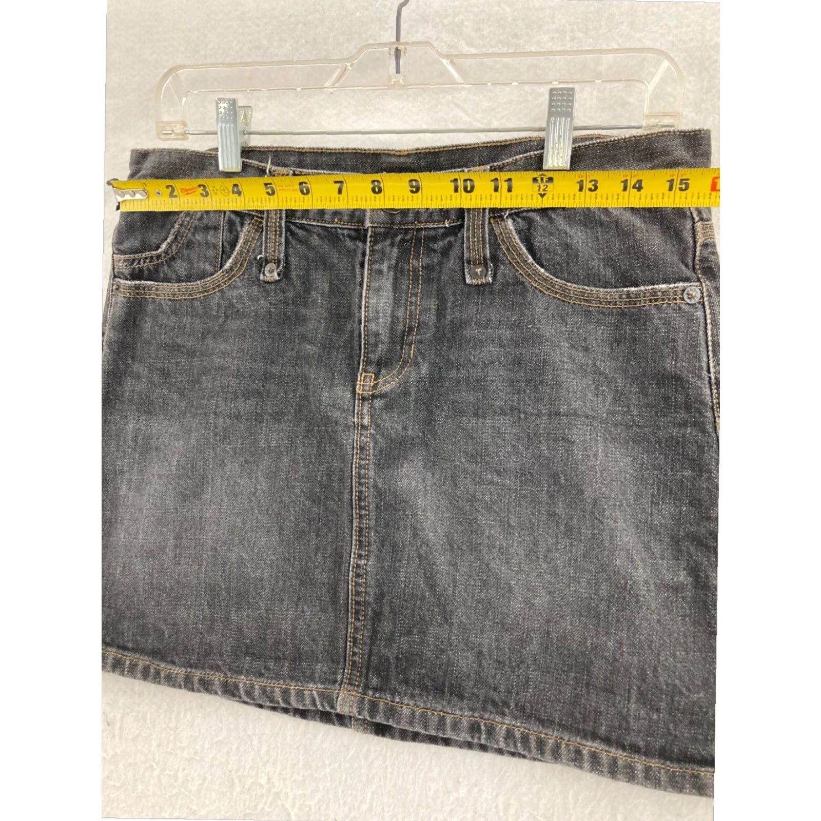 Gap Gap Blue Mini Skirt Women's Size 6 Low Rise Denim Preppy Style Size 28" / US 6 / IT 42 - 2 Thumbnail
