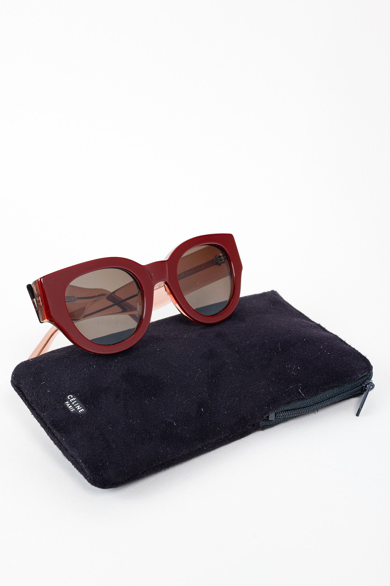 Celine Celine CL 41064/S Brown Retro Style Acetate Sunglasses Size ONE SIZE - 9 Thumbnail