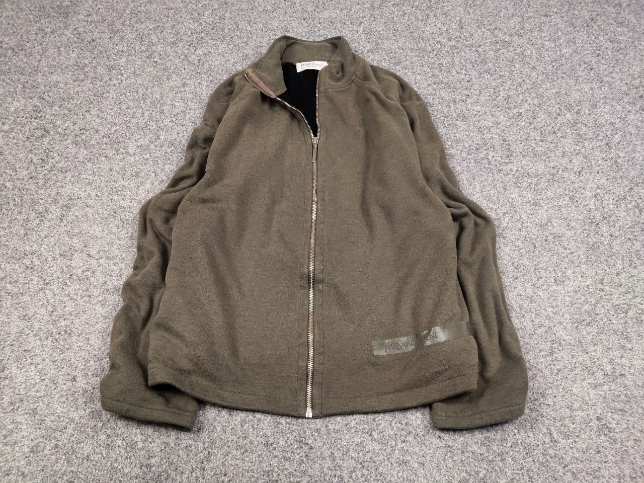 Yves Saint Laurent Vintage 90's Yves Saint Laurent YSL Logo Full Zip Pullover Size US L / EU 52-54 / 3 - 2 Thumbnail