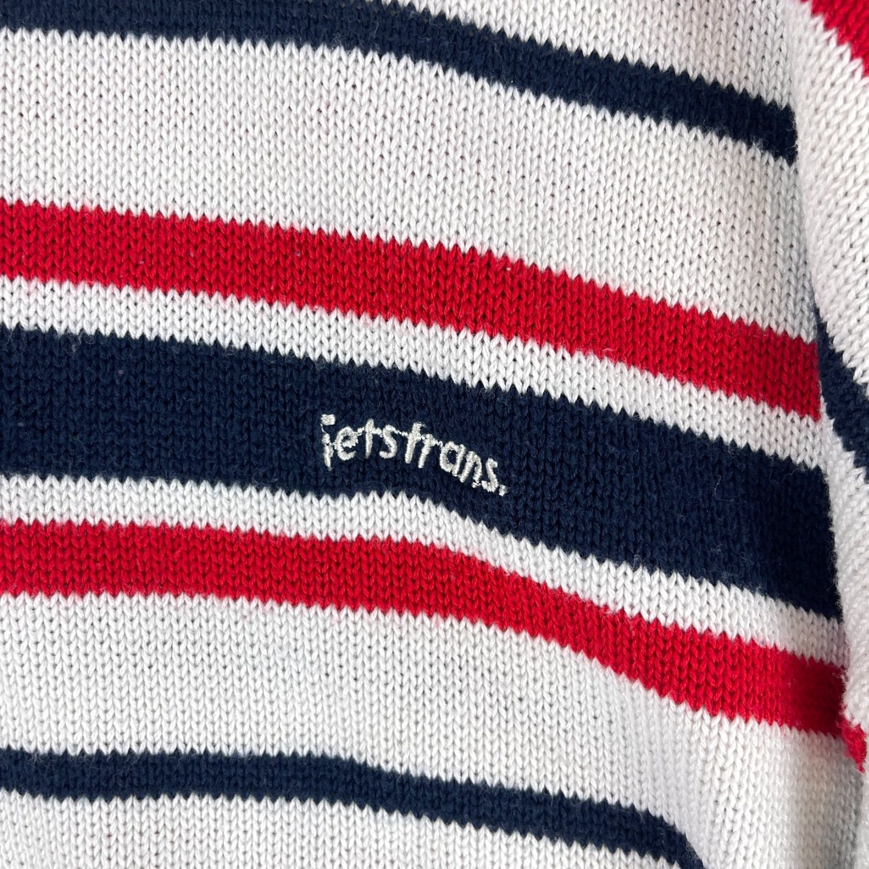 Urban Outfitters Urban Outfitters Sweater Women Large Blue Striped Knit Pullover Long Sleeve Crew Neck Casual All Seasons Bohemian City Classic Mens Womens Girls Boys Size L / US 10 / IT 46 - 7 Thumbnail