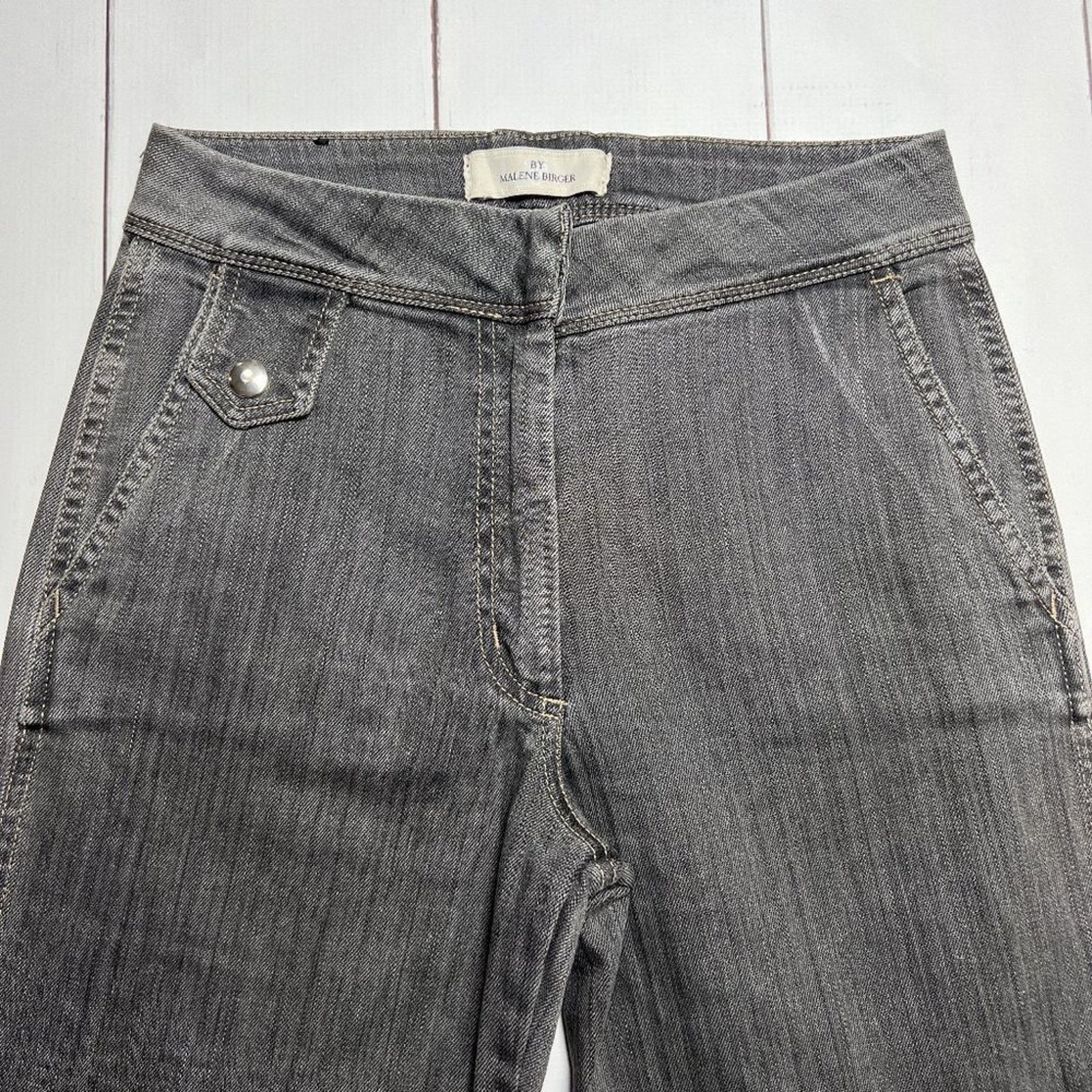 By Malene Birger By Malene Birger Lucette Wide Leg Jeans Gray Size 28 Size 26" / US 2 / IT 38 - 7 Thumbnail