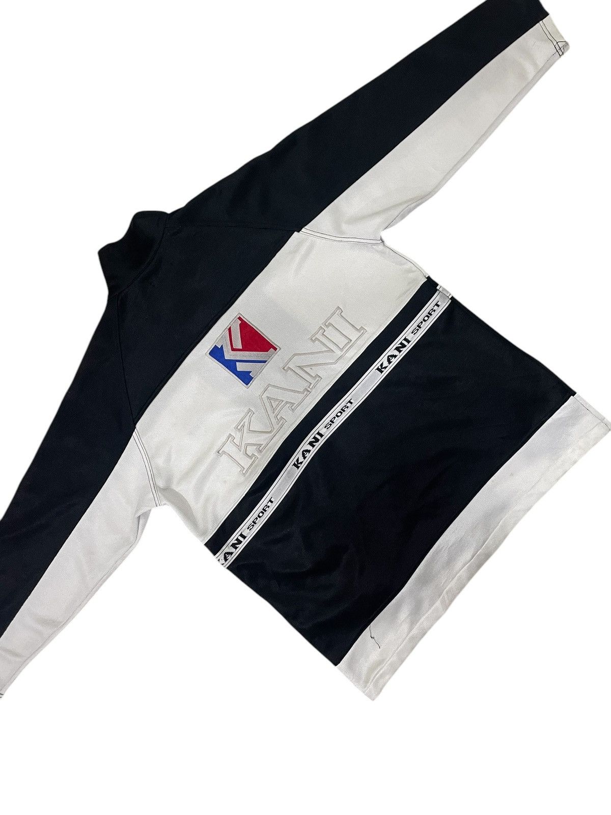 Karl Kani × Vintage Vintage 90s Kani Sport oversize sweater zipper Size US M / EU 48-50 / 2 - 3 Thumbnail