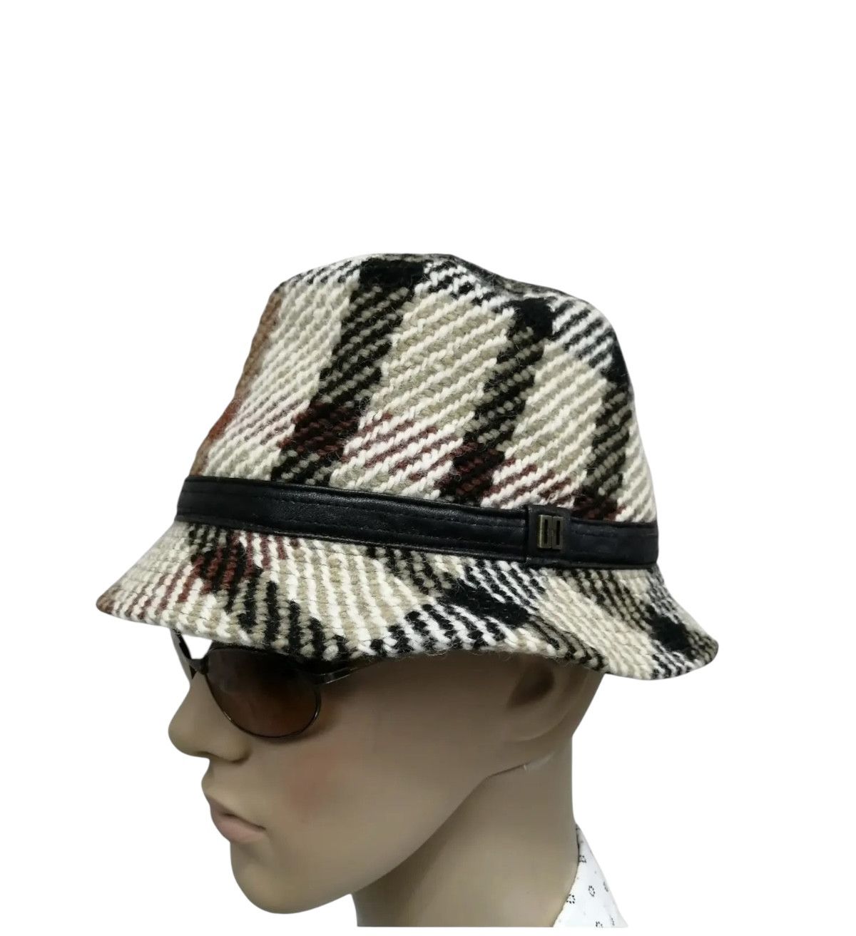 DAKS DAKS Vintage House Check Luxury Wool Bucket Hat Size ONE SIZE - 1 Thumbnail