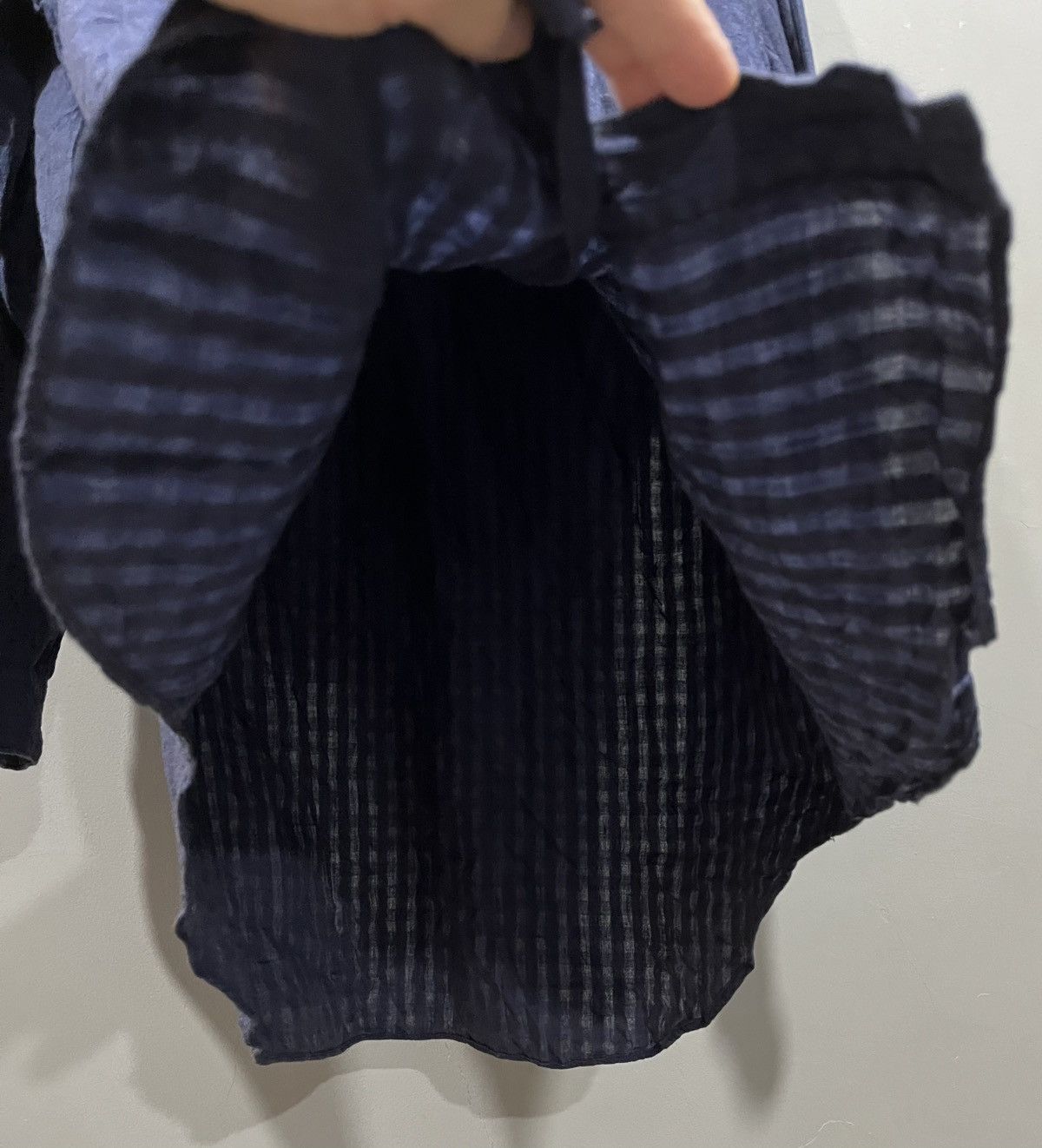 Yohji Yamamoto Vintage 80s Y’s For Men Oversized Indigo Linen cotton Shirt Size US XL / EU 56 / 4 - 5 Thumbnail