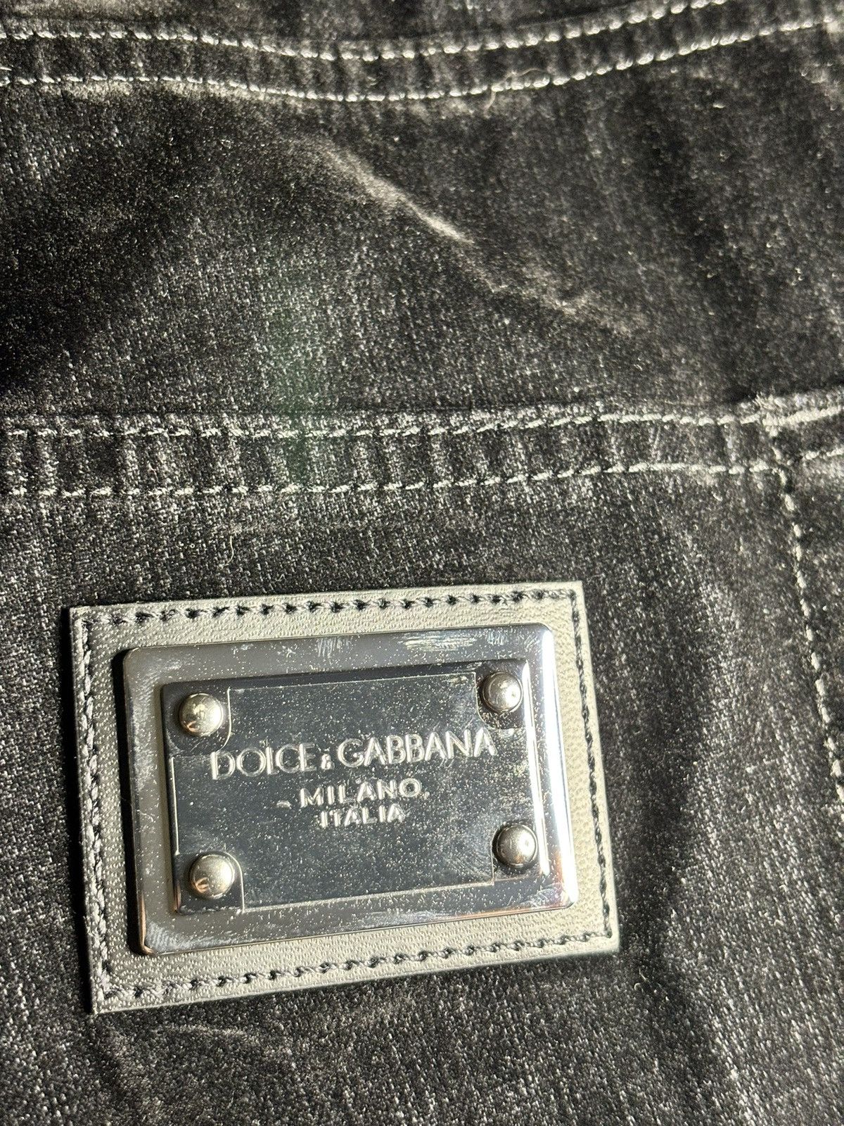 Dolce & Gabbana BRAND NEW Dolce and Gabbana men’s black velour jeans Size US 34 / EU 50 - 8 Thumbnail