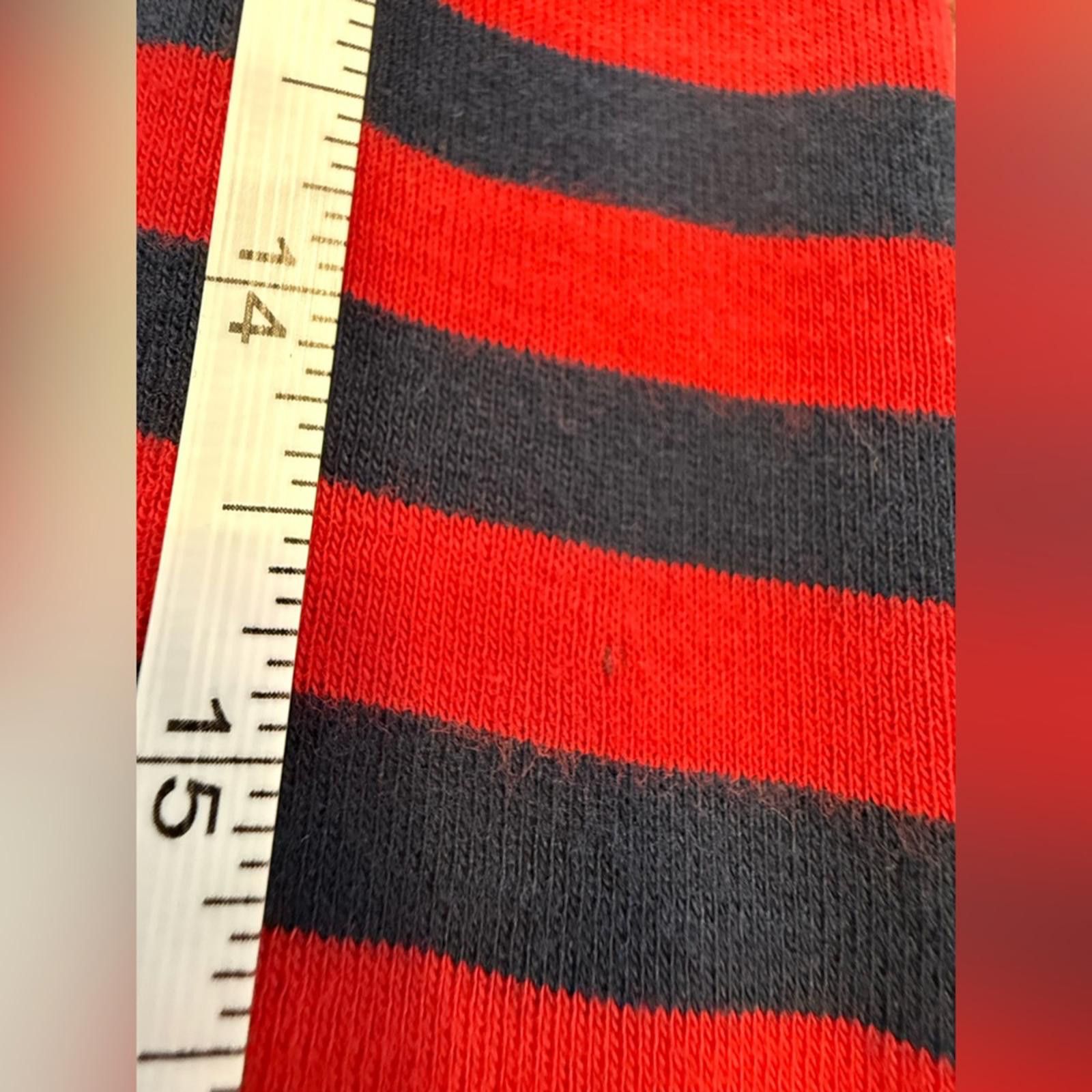 Tommy Hilfiger Tommy Hilfiger Henley navy red stripes gold trim SZ LG Size L / US 10 / IT 46 - 9 Thumbnail