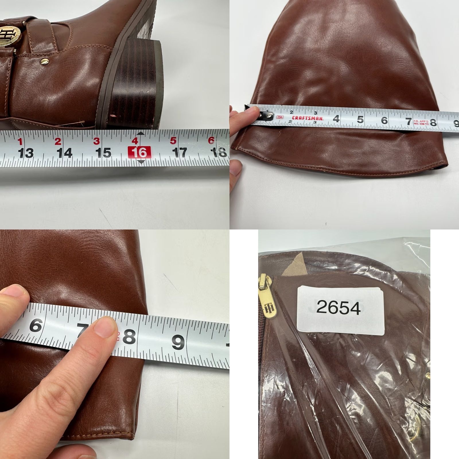 Tommy Hilfiger Tommy Hilfiger TW GAVIO-R Riding Boots Brown Women's Size 7 M Leather Mid Calf Size US 7 / IT 37 - 9 Thumbnail