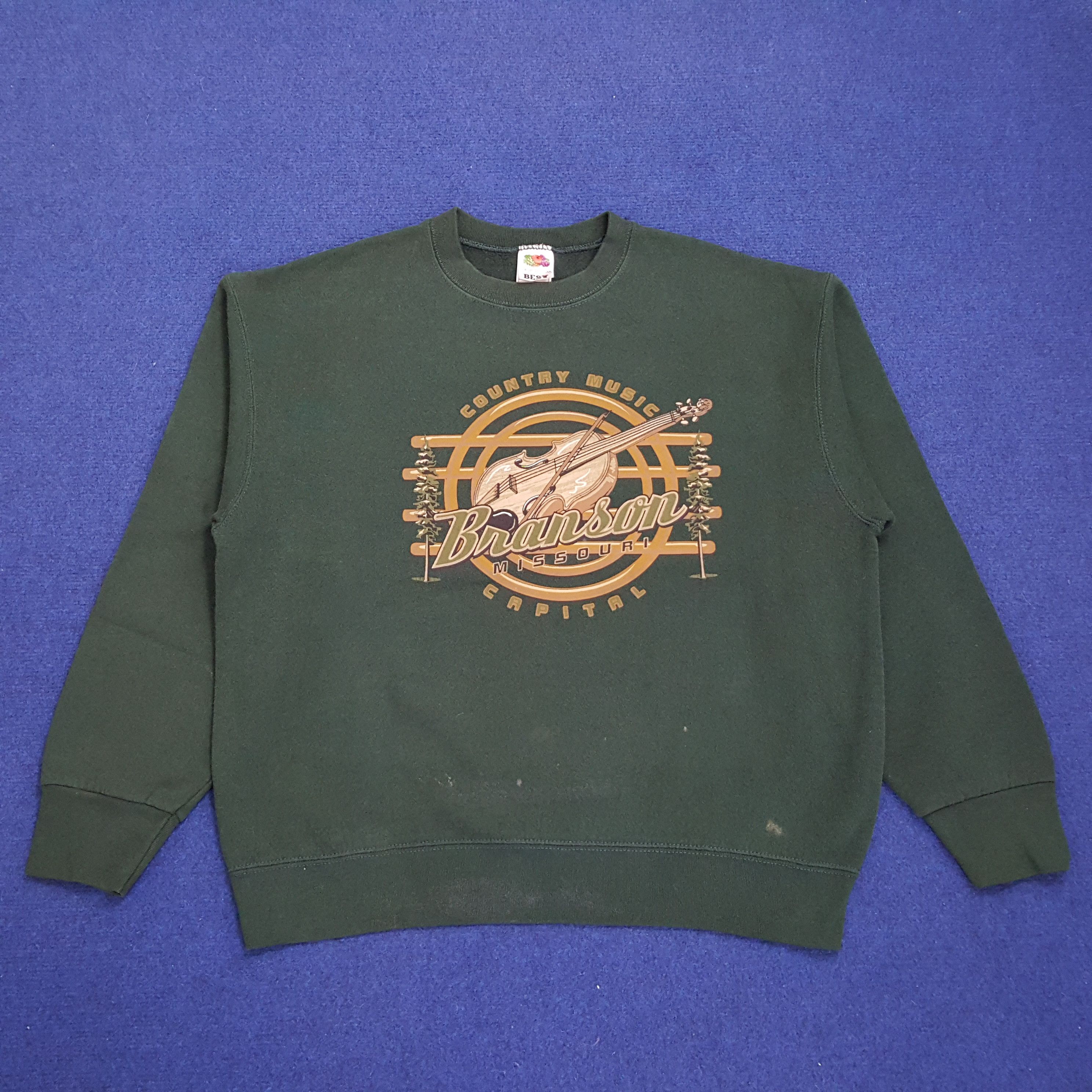 Vintage Vintage BRANSON MISSOURI CAPITAL Music Sweatshirt Size US L / EU 52-54 / 3 - 1 Thumbnail