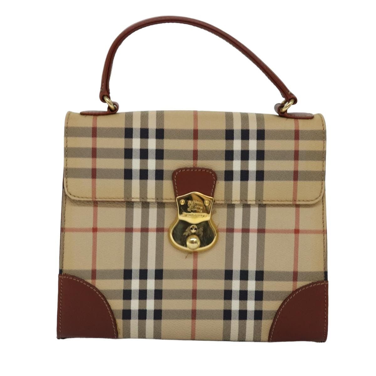 Burberry Burberry Nova Check Hand Bag Pvc Beige Size ONE SIZE - 13 Thumbnail