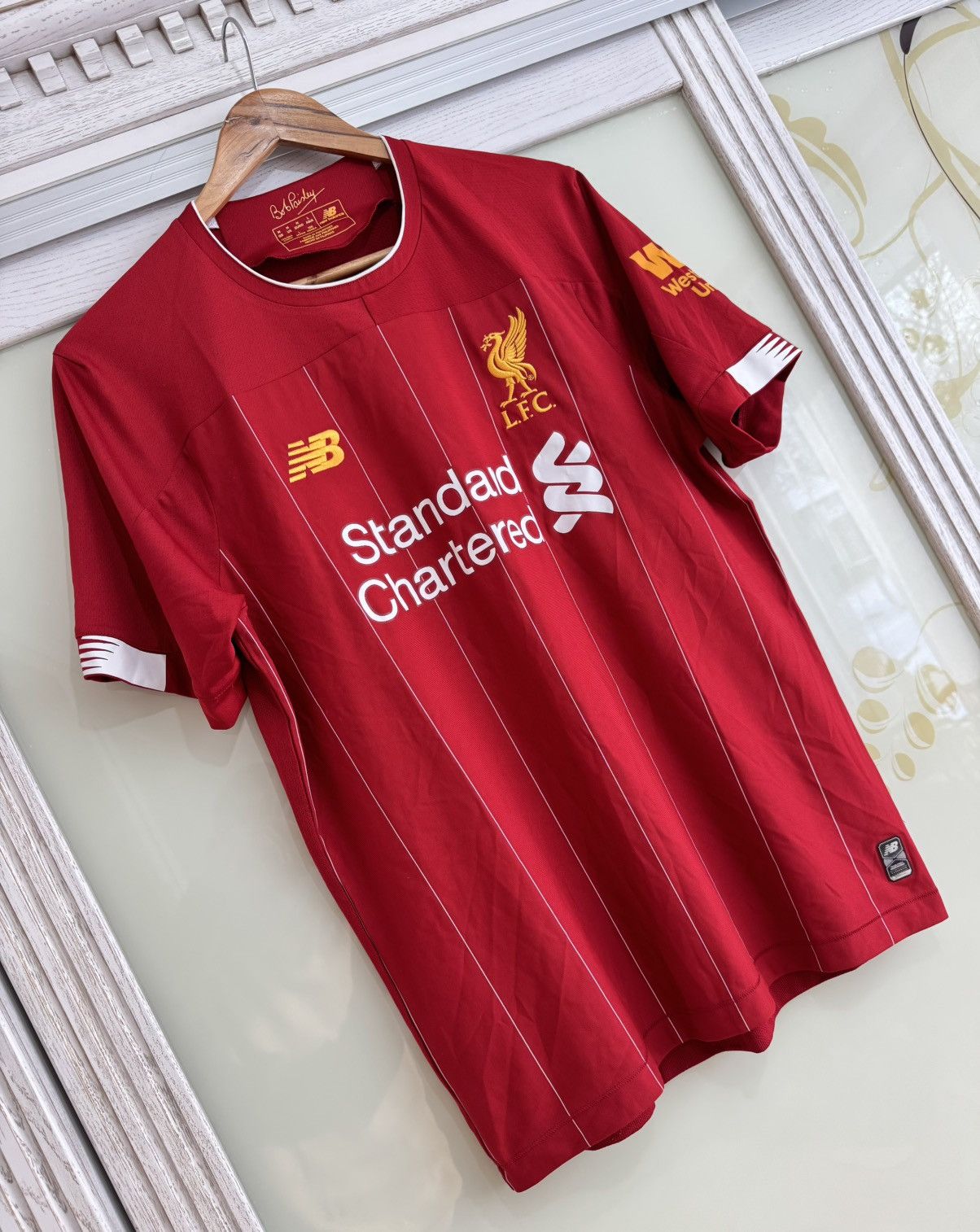 New Balance Liverpool 2019-2020 Home Soccer Jersey Football Shirt Kit Size US M / EU 48-50 / 2 - 5 Thumbnail