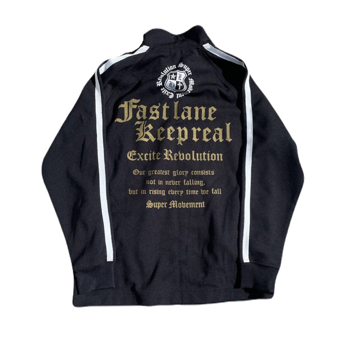 If Six Was Nine 2000s Japanese archive Vkei Gyaruo Poem Zip-up Jacket Y2K Size US L / EU 52-54 / 3 - 2 Thumbnail
