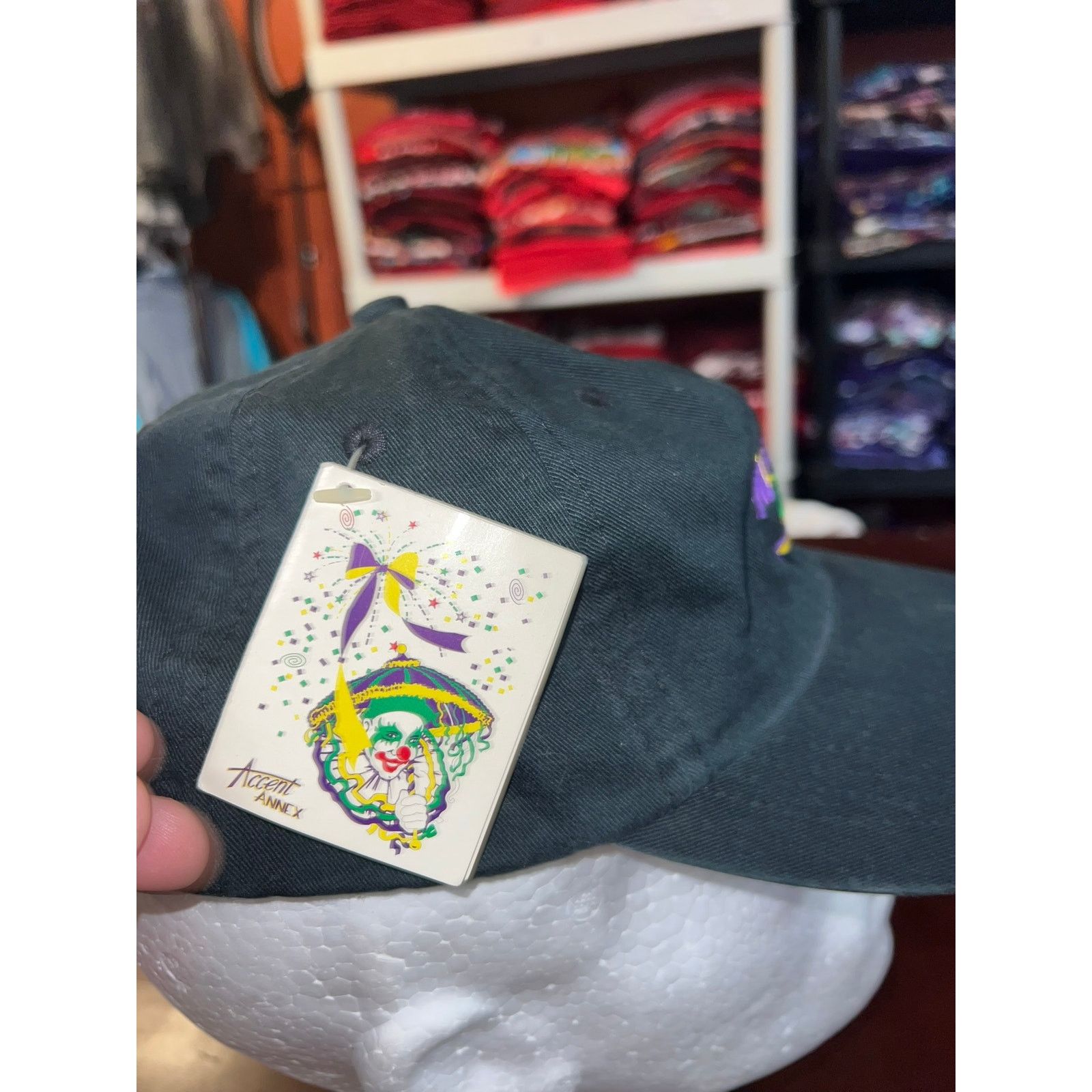 Vintage Vintage Mardi Gras Hat Accent Annex New Orleans Headwear NWT Size ONE SIZE - 6 Thumbnail