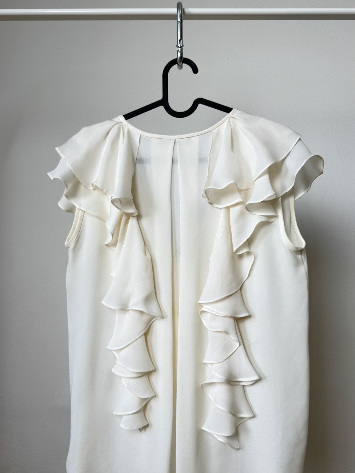 plein sud Plein Sud 2007s Archive Y2K Silk Ruffle Top Blouse Size M / US 6-8 / IT 42-44 - 10 Thumbnail