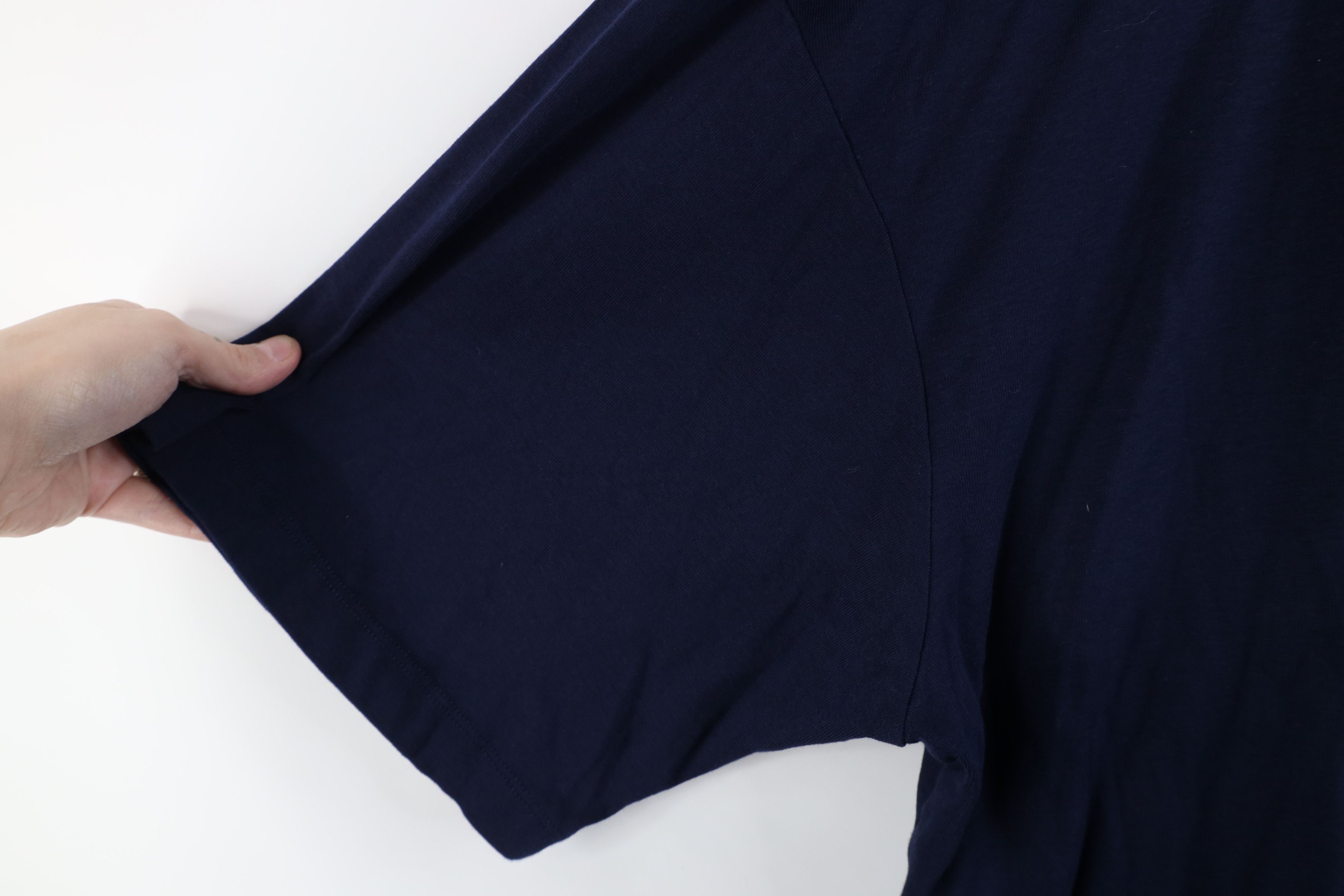 Ralph Lauren × Vintage Deadstock Vintage 90s Ralph Lauren V-Neck T-Shirt Navy Blue Size US XL / EU 56 / 4 - 8 Thumbnail