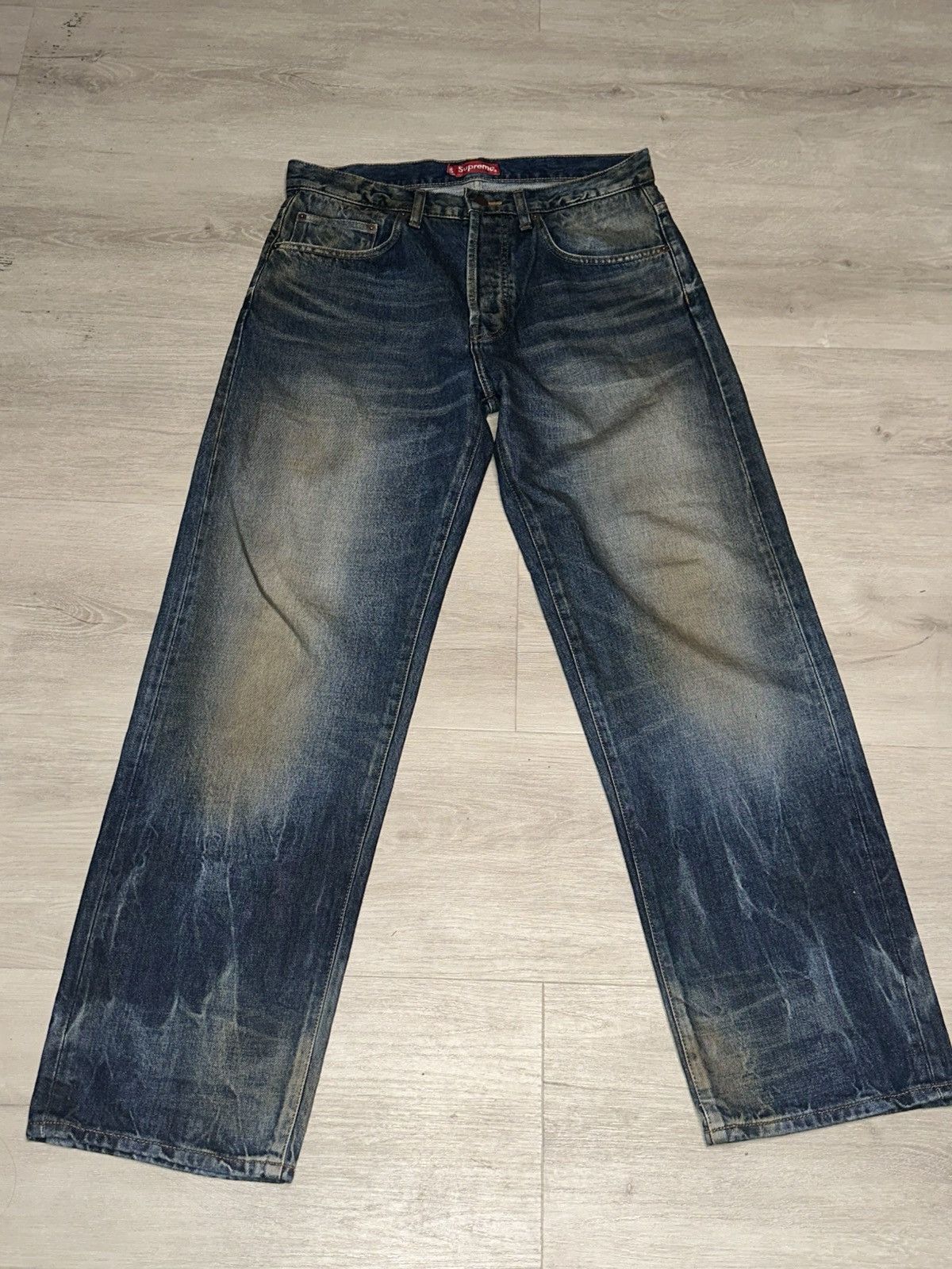 Distressed Loose Fit Selvedge Jean | Grailed