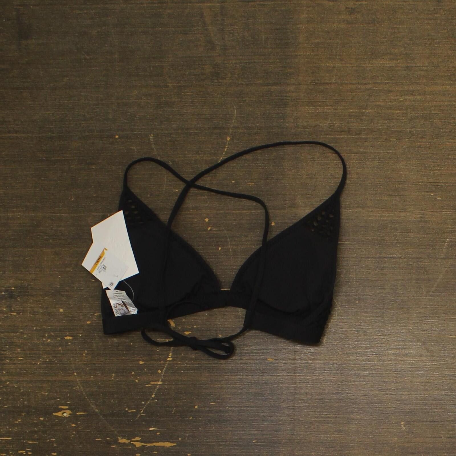 Other Becca Standard Castaway Halter Bikini Top 893157 Black S Size ONE SIZE - 2 Thumbnail