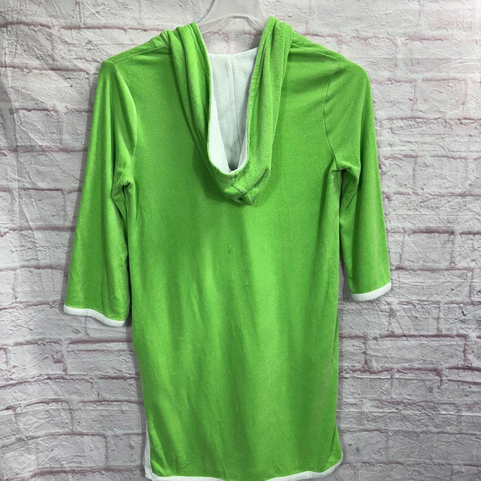 Other Lilly Pulitzer XS Green Terrycloth Hooded Cover Size ONE SIZE - 6 Thumbnail