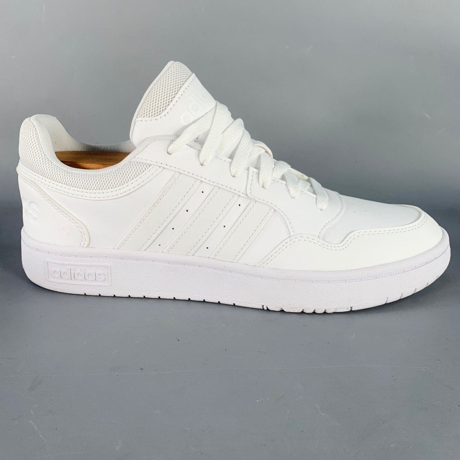 Adidas ADIDAS Size 9.5 White Leather Lace-Up Sneakers Size US 9.5 / EU 42-43 - 2 Thumbnail