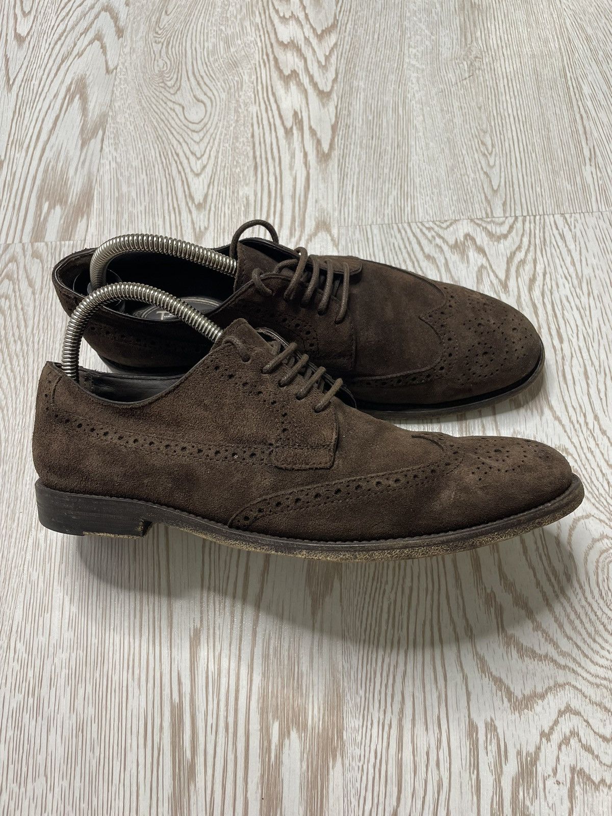 Tod's Tod’s men’s brown suede leather brogue shoes Size US 7.5 / EU 40-41 - 3 Thumbnail