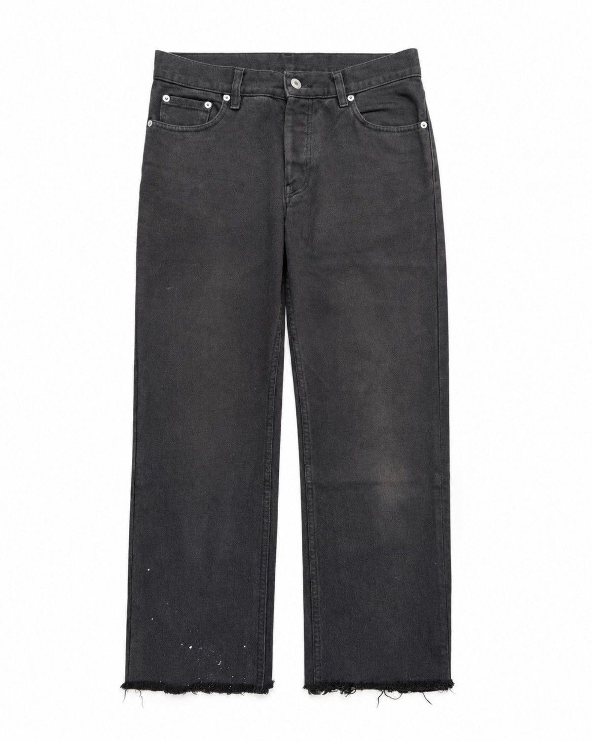 Helmut Lang Helmut Lang 1998 Black Straight Denim Jeans Size US 29 - 2 Thumbnail