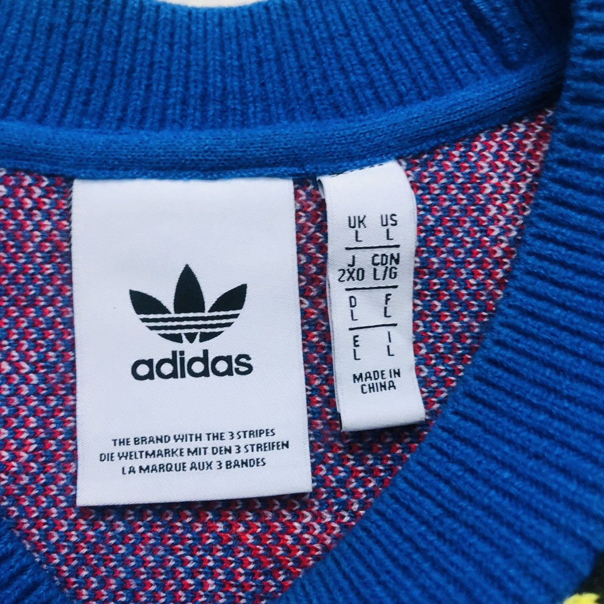 Adidas Adidas Scarf Knitted Double-Sided Sweater Size US L / EU 52-54 / 3 - 2 Thumbnail