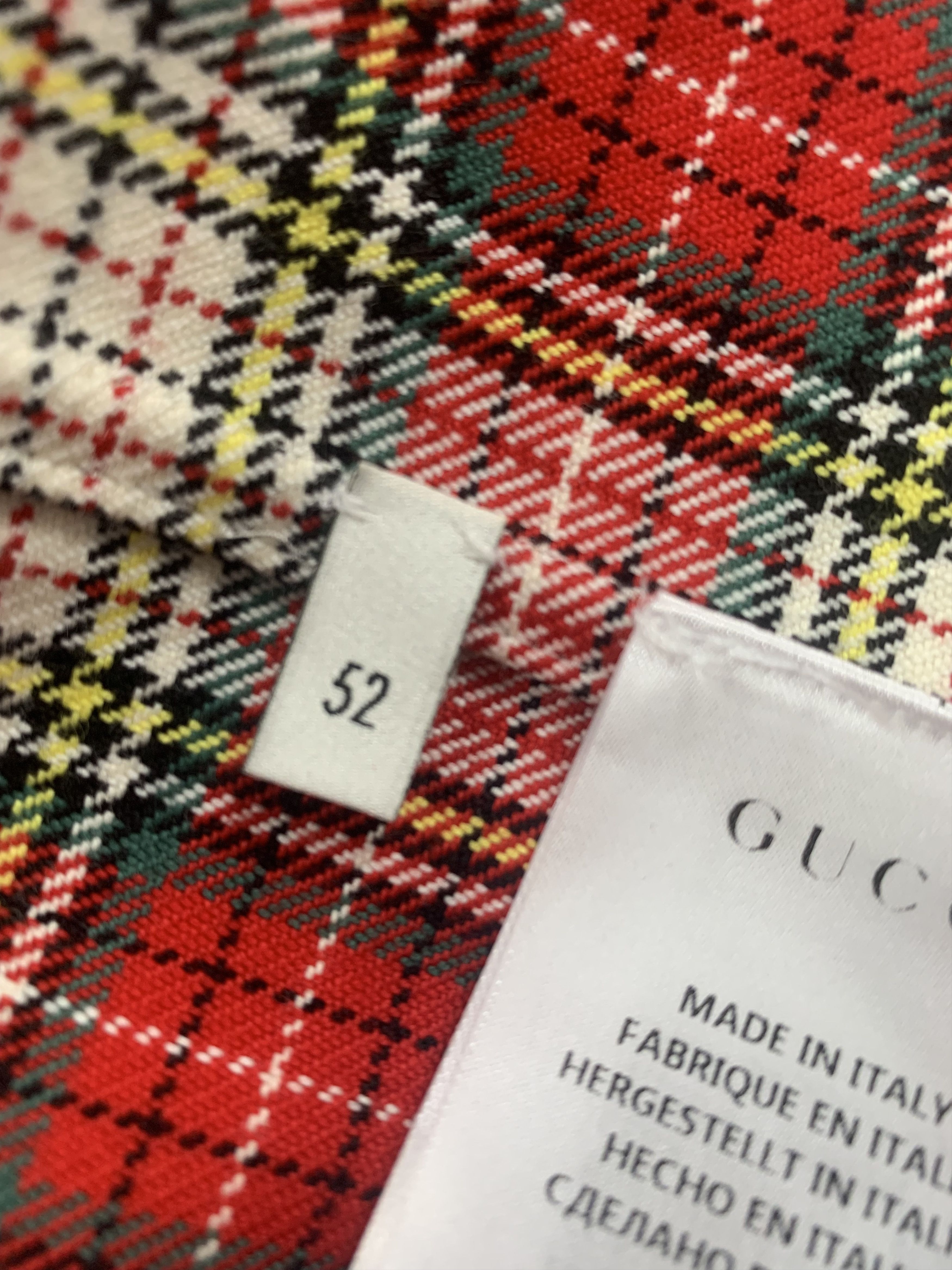 Gucci Gucci Snake Plaid Shirt Size US L / EU 52-54 / 3 - 10 Thumbnail