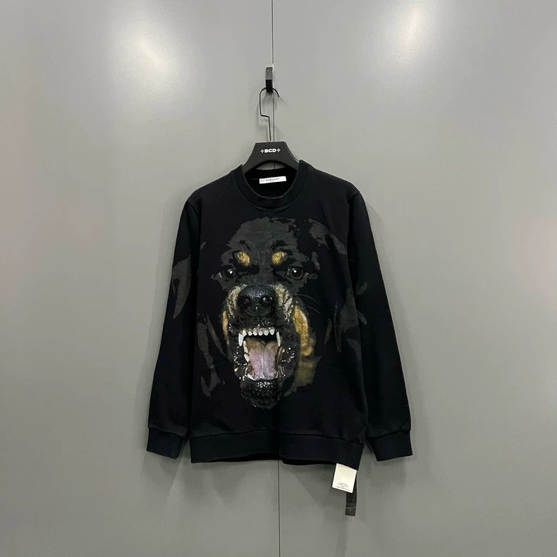 Givenchy Givenchy Black Dog Head Print Hoodie Size US S / EU 44-46 / 1 - 1 Thumbnail