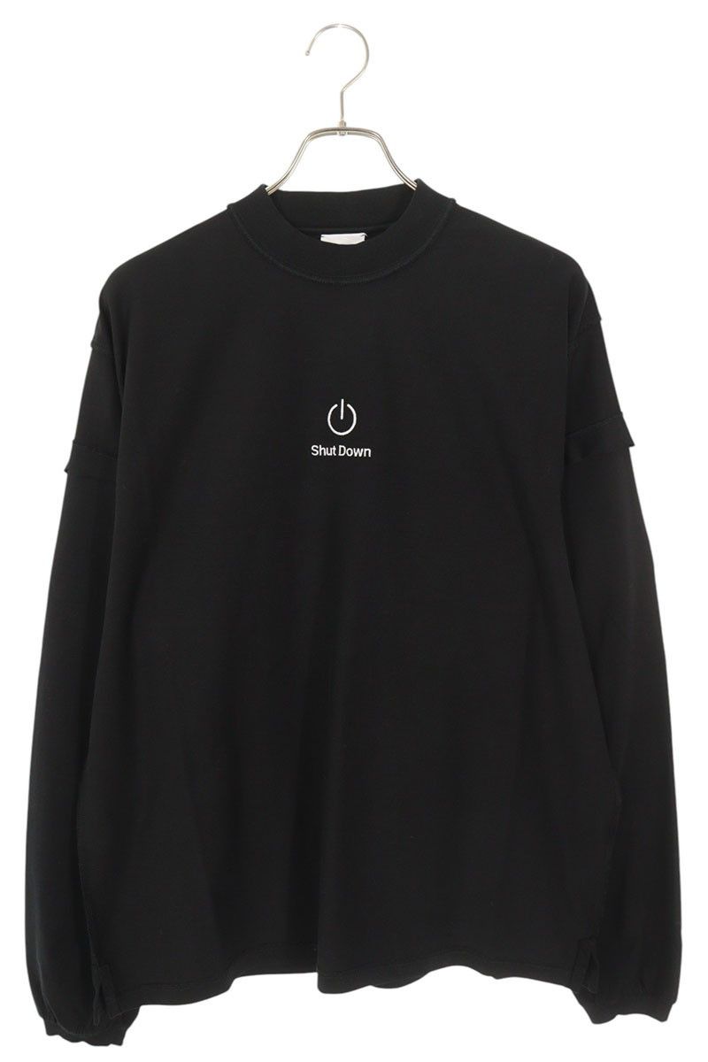 Vetements Black Gothic Font Long Sleeve T-Shirt | Grailed