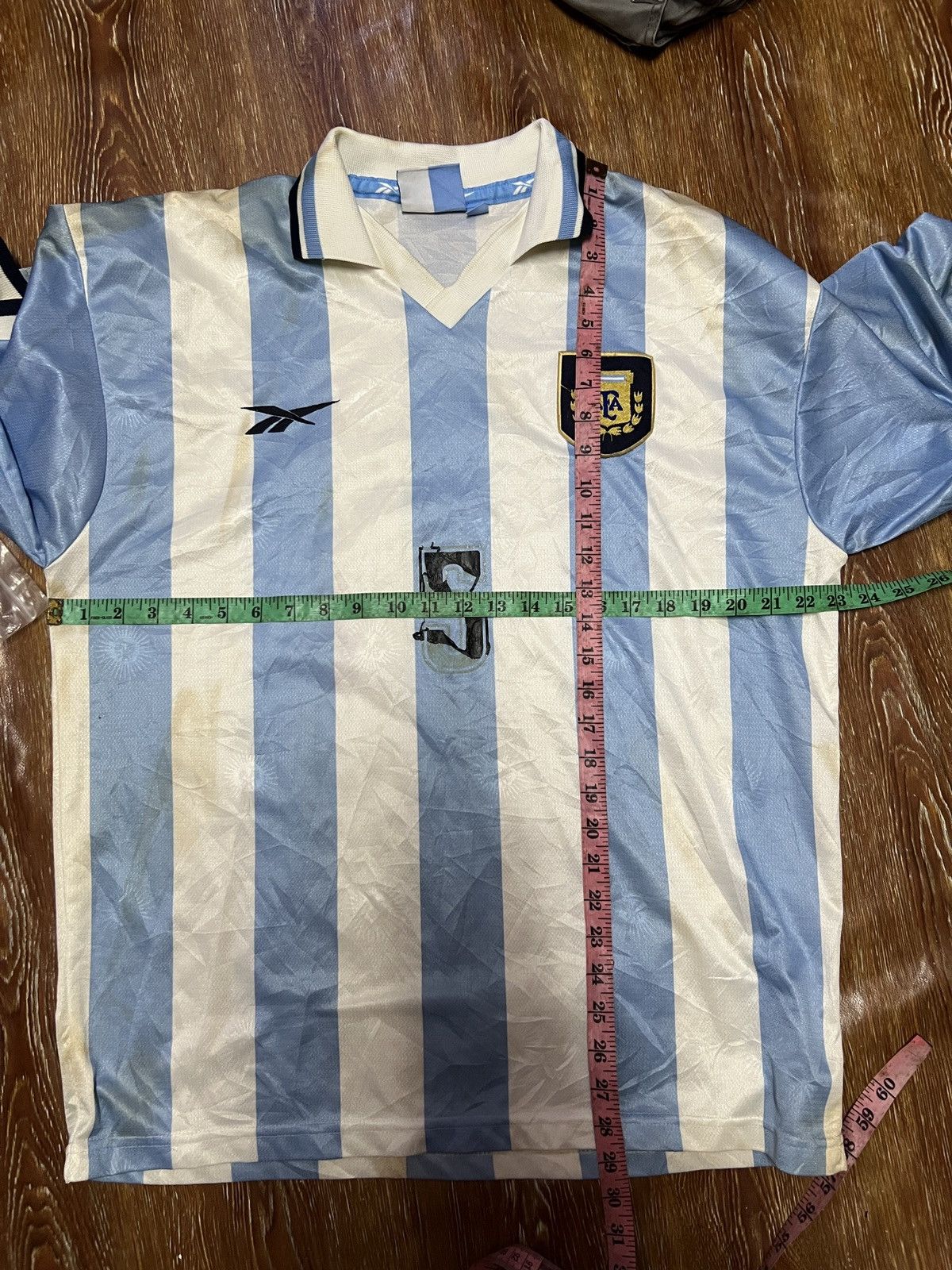 Reebok × Vintage 1999-2000-Rare Argentina Home Jersey Size US L / EU 52-54 / 3 - 10 Thumbnail