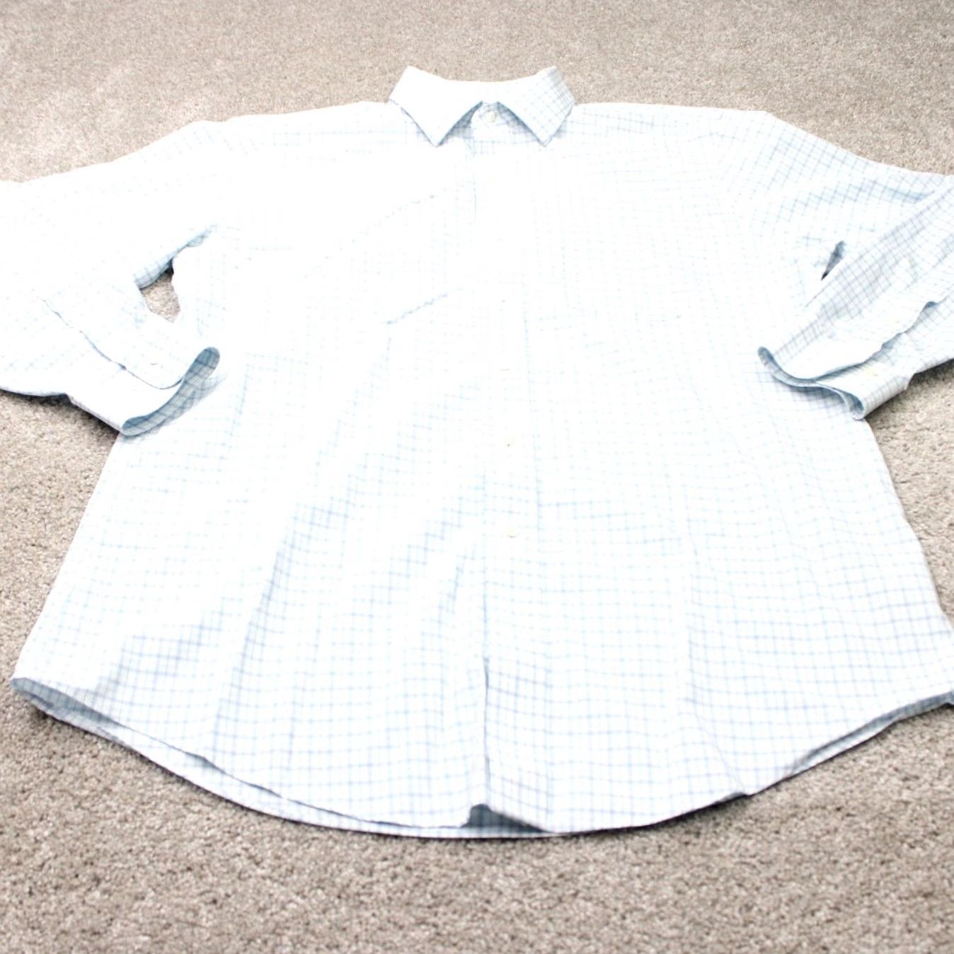 Brooks Brothers Brooks Brothers Shirt Mens 16 1/2 4/5 Blue White Regent Fit Non-Iron Cotton L/S Dress Shirt Mens Regular Blue White Pattern Check Classic 90s? Size US XL / EU 56 / 4 - 3 Thumbnail