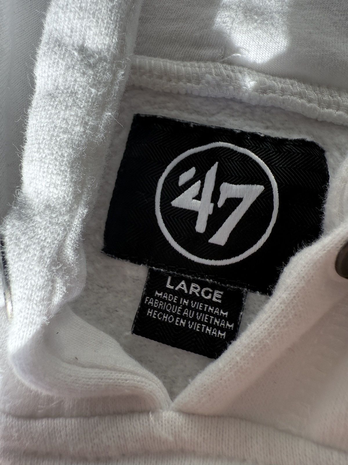 47 × 47 Brand × Vintage Las Vegas Raiders NFL Hoodie Sweatshirt Men's WHITE 47 BRAND Size US L / EU 52-54 / 3 - 5 Thumbnail