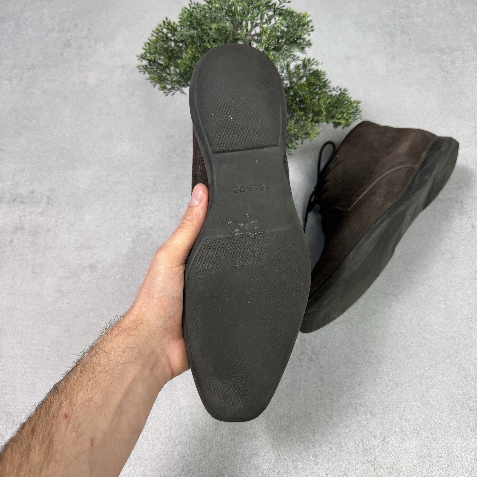 Prada Prada Men Chukka Boot Brown Suede Size US 9 Size US 9 / EU 42 - 11 Thumbnail